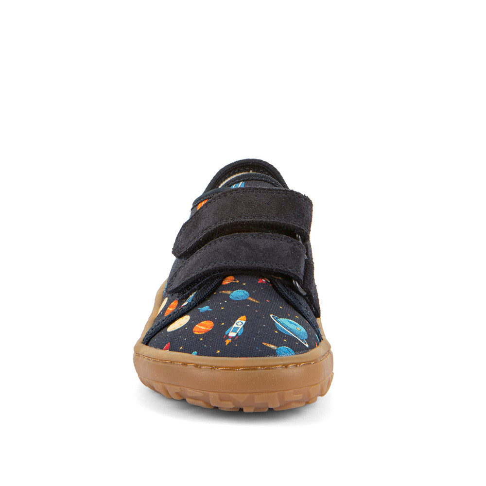 Barefoot Canvas Sneakers in Blue with Space Print