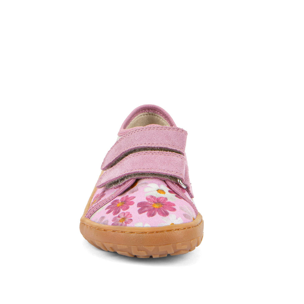 Barefoot Canvas Sneakers in Pink with Floral Print