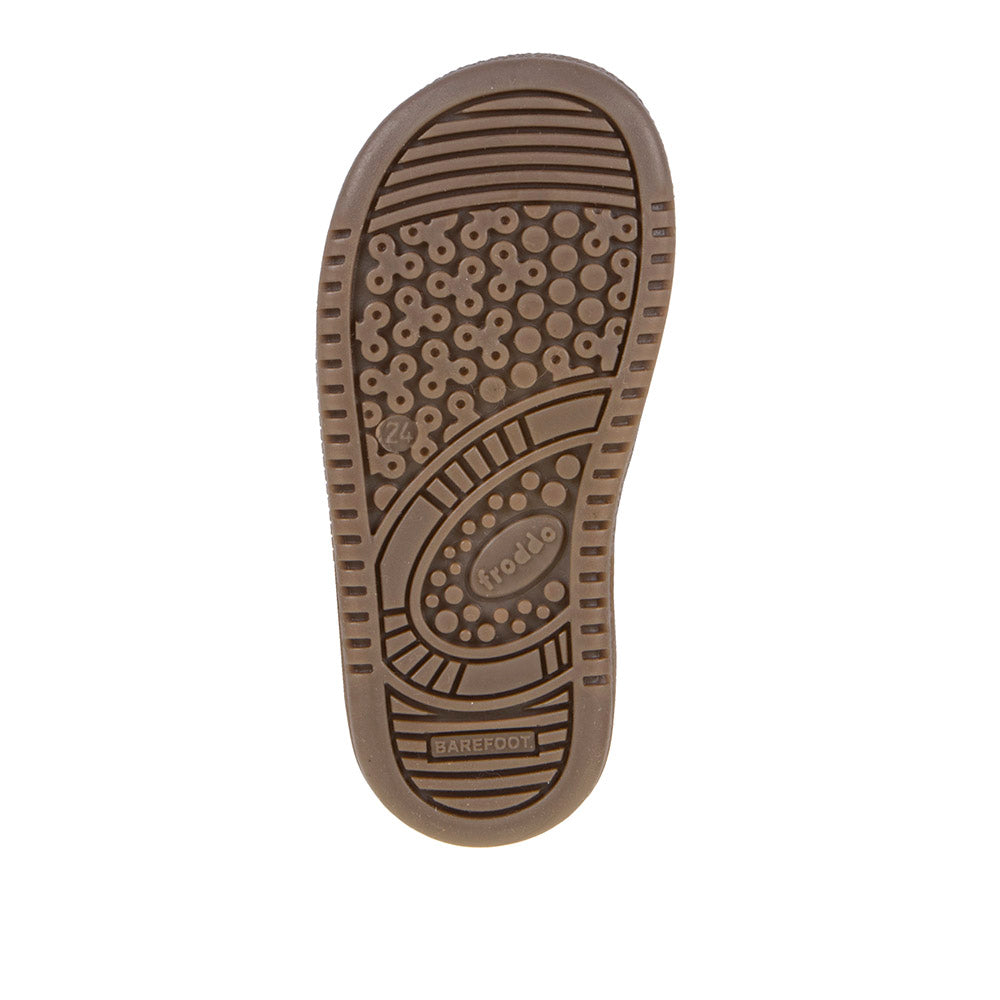 Barefoot Loop High-Top Water-Repellent Leather Shoes in Pink & Gold