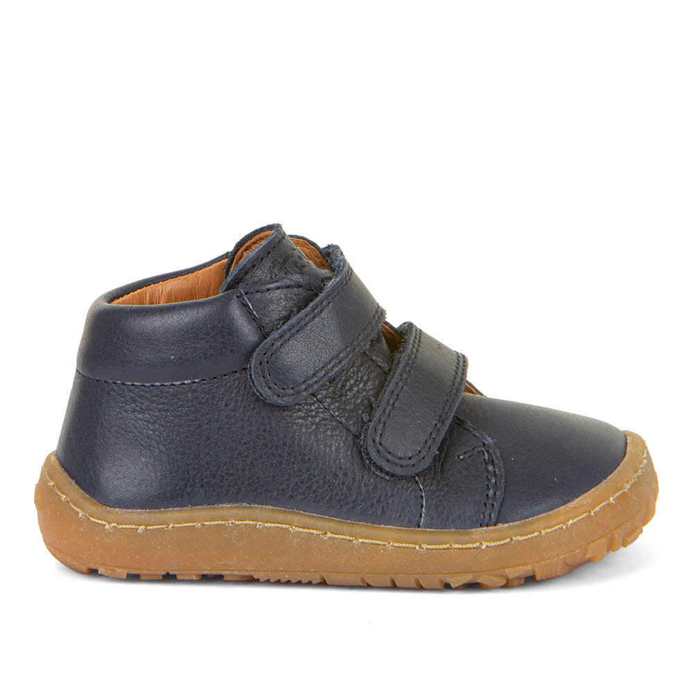 Barefoot First Step Leather Shoes in Dark Blue
