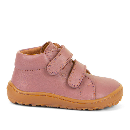 Barefoot First Step Leather Shoes in Dark Pink