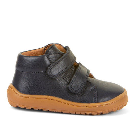 Barefoot First Step Leather Shoes in Dark Blue