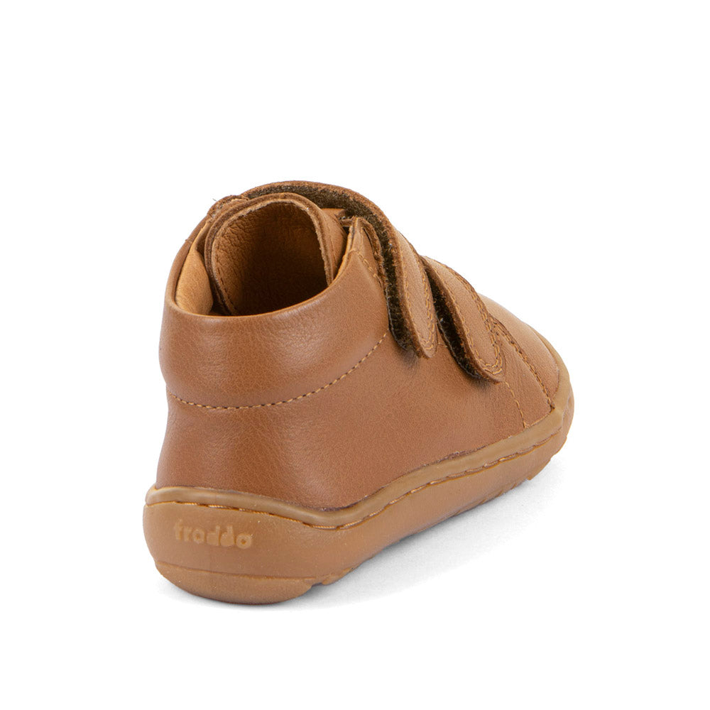 Barefoot First Step Leather Shoes in Cognac
