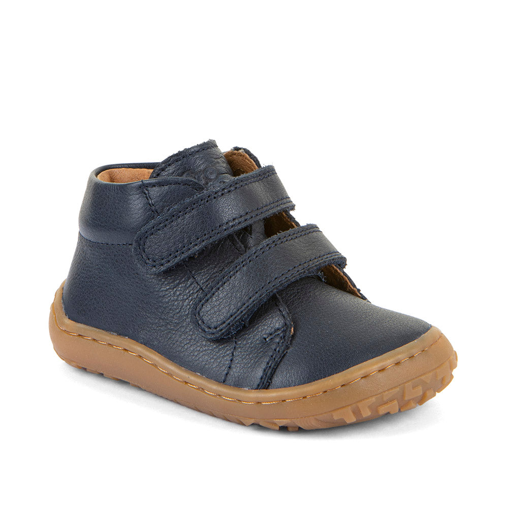 Barefoot First Step Leather Shoes in Dark Blue