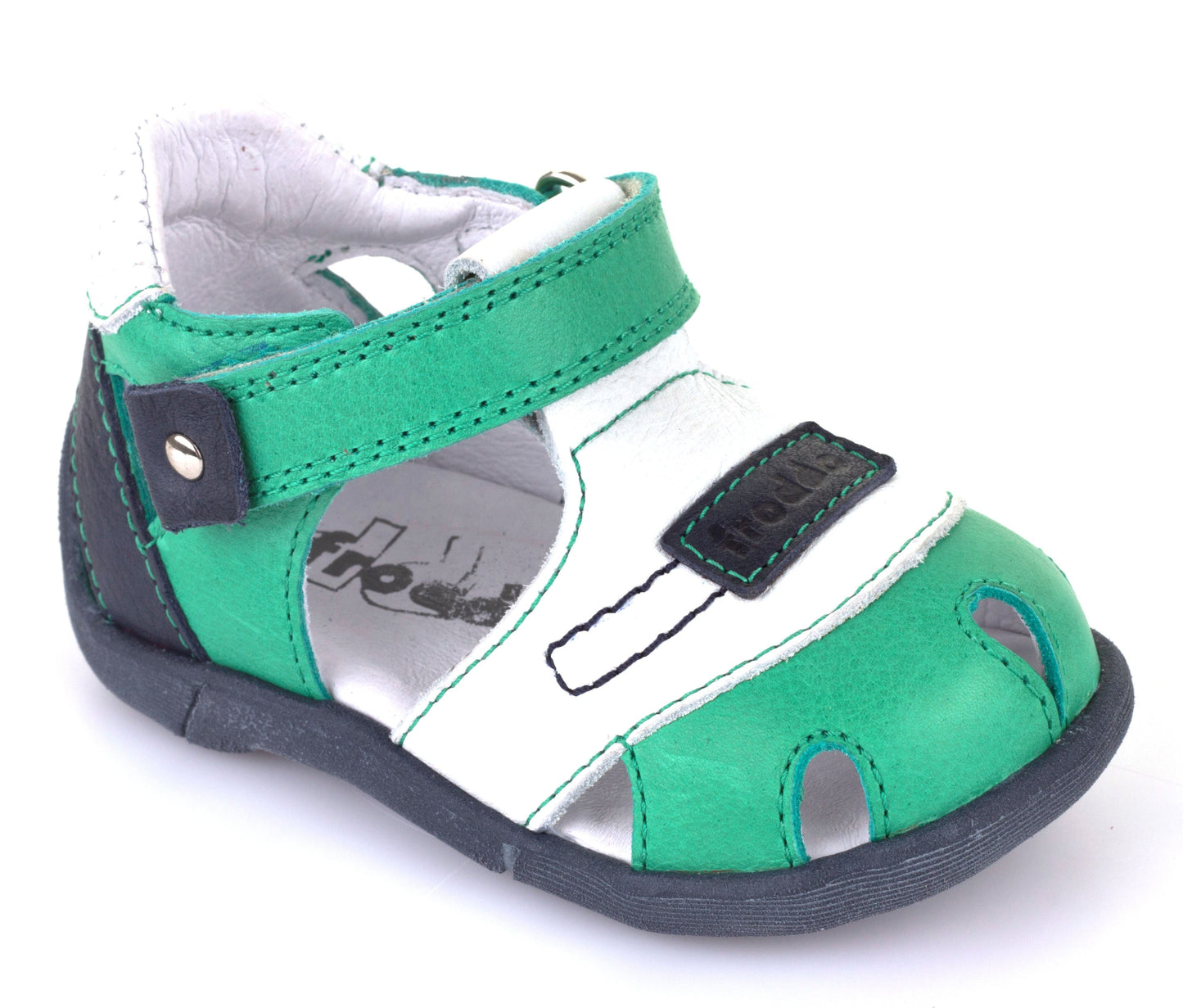 Bambi Step Sandal White/Green