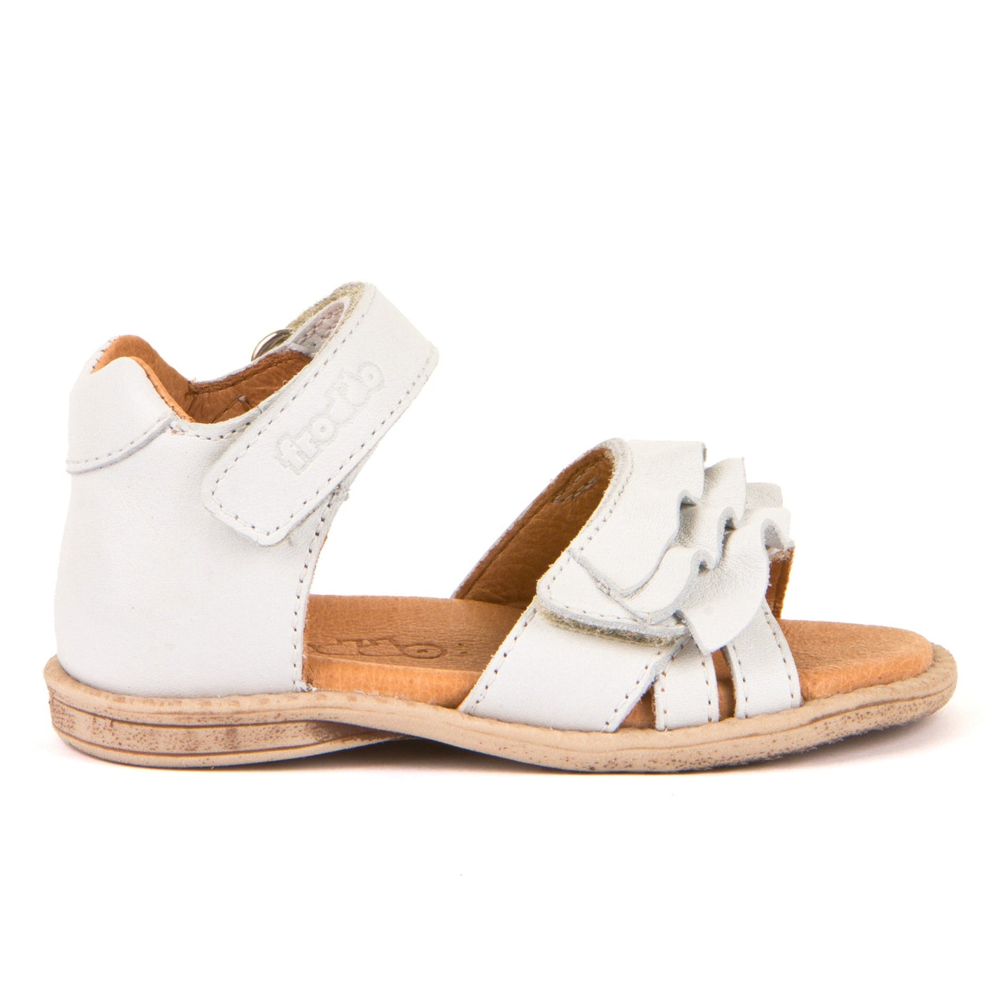 Carlina Sandal – Girls’ Leather Sandal with Adjustable Fit and Ruffle Detail