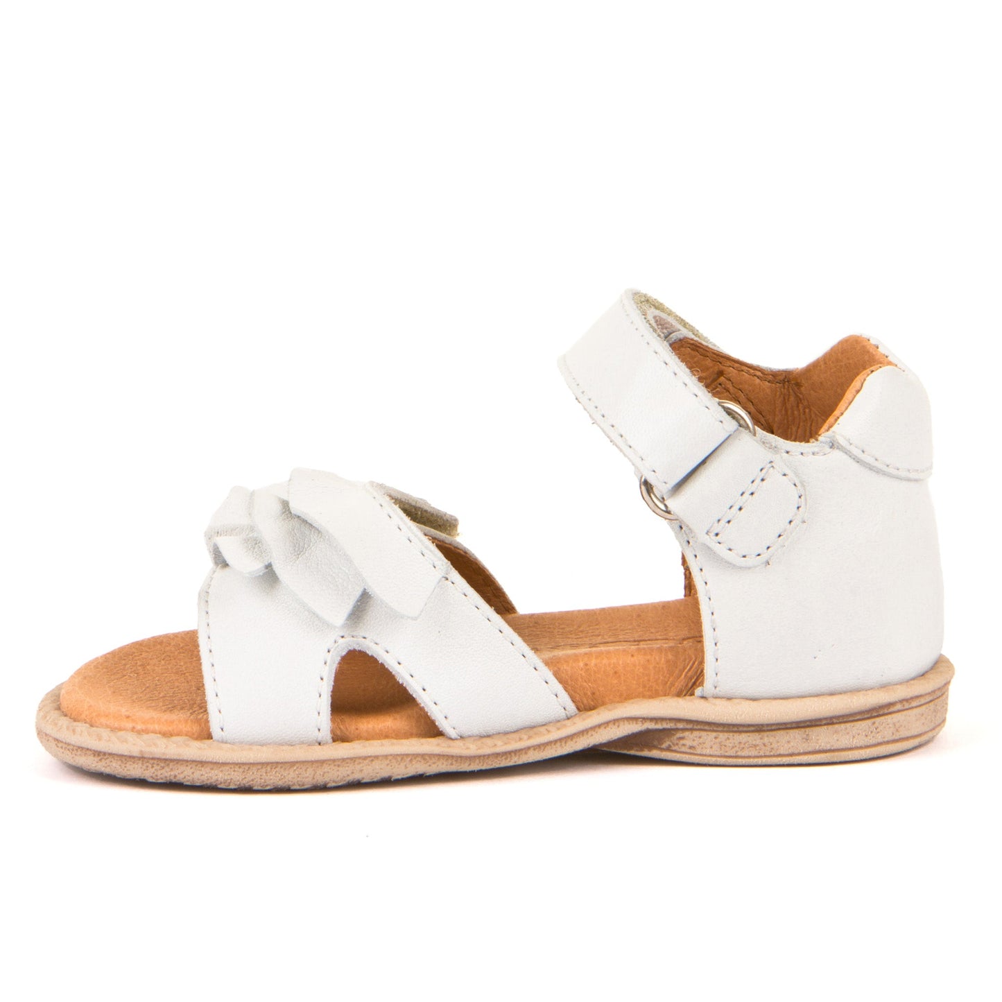 Carlina Sandal – Girls’ Leather Sandal with Adjustable Fit and Ruffle Detail