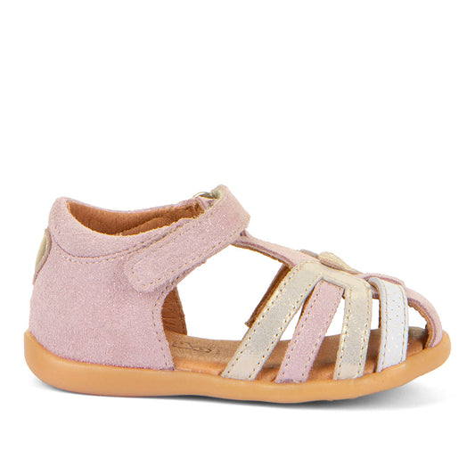 Daisy Sandal – Pink Shine with Sparkly Heart Detailing