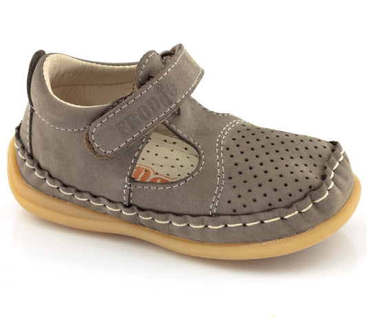 Oasi Moccasin T-Bar Brown