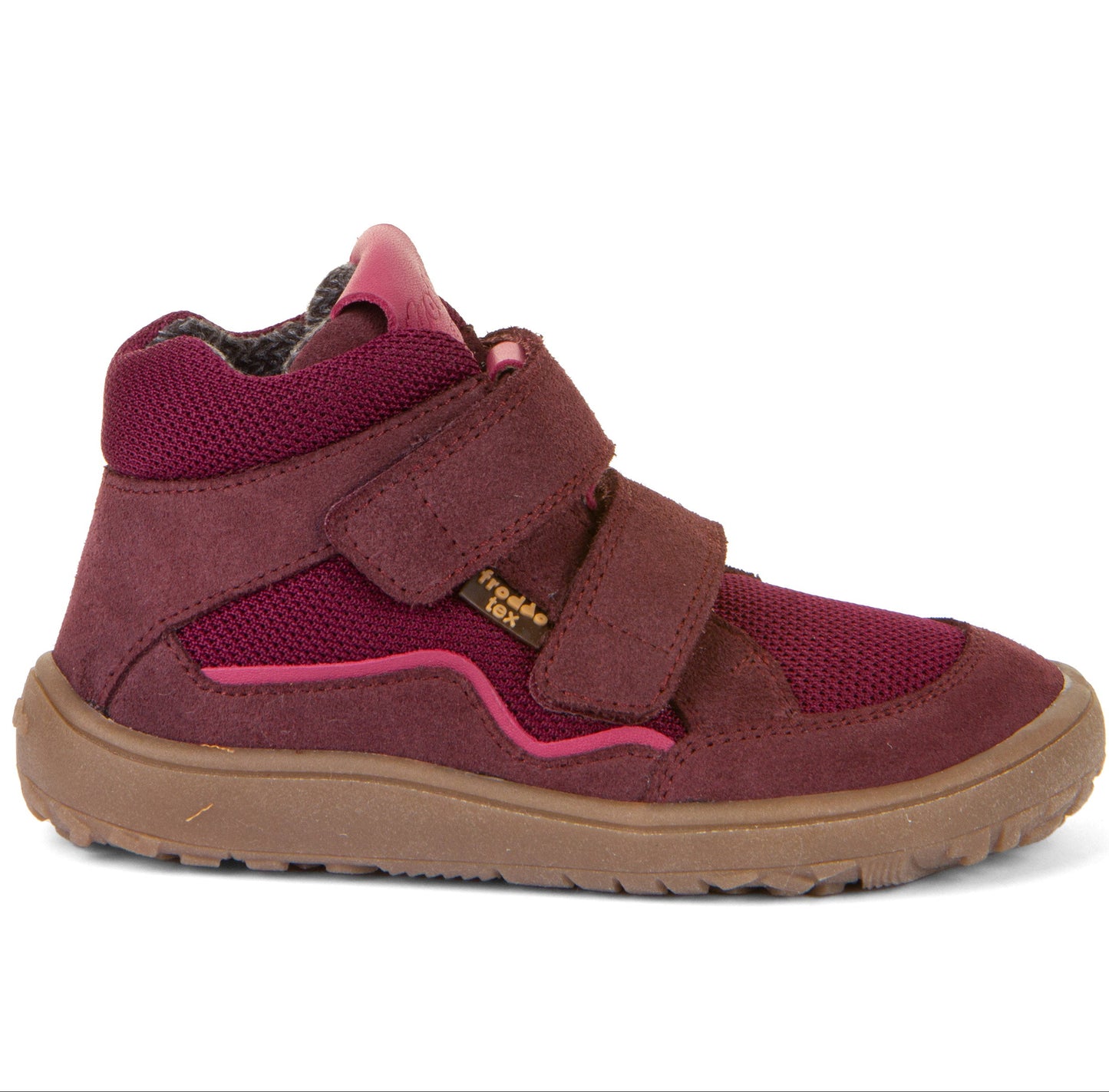Barefoot Autumn TEX Waterproof Shoes – Leather & Mesh in Bordeaux