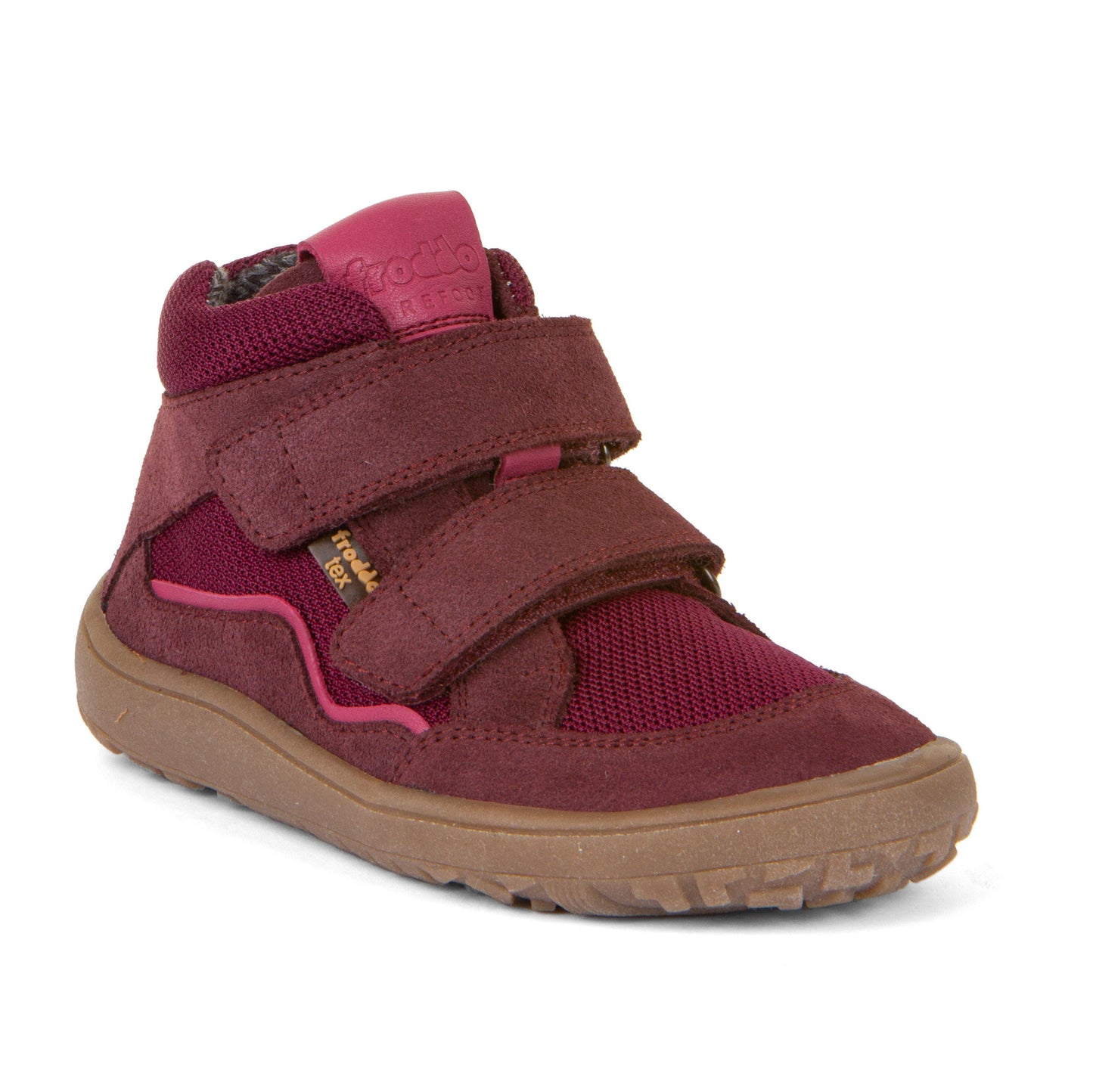 Barefoot Autumn TEX Waterproof Shoes – Leather & Mesh in Bordeaux