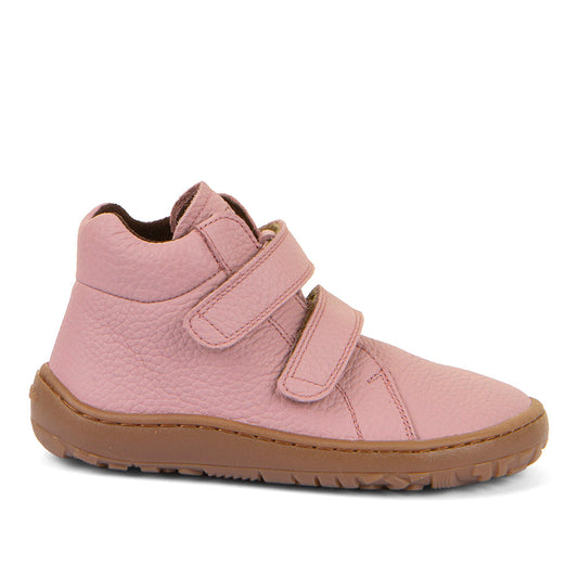 Barefoot Autumn Water-Repellent Leather Shoes in Pink