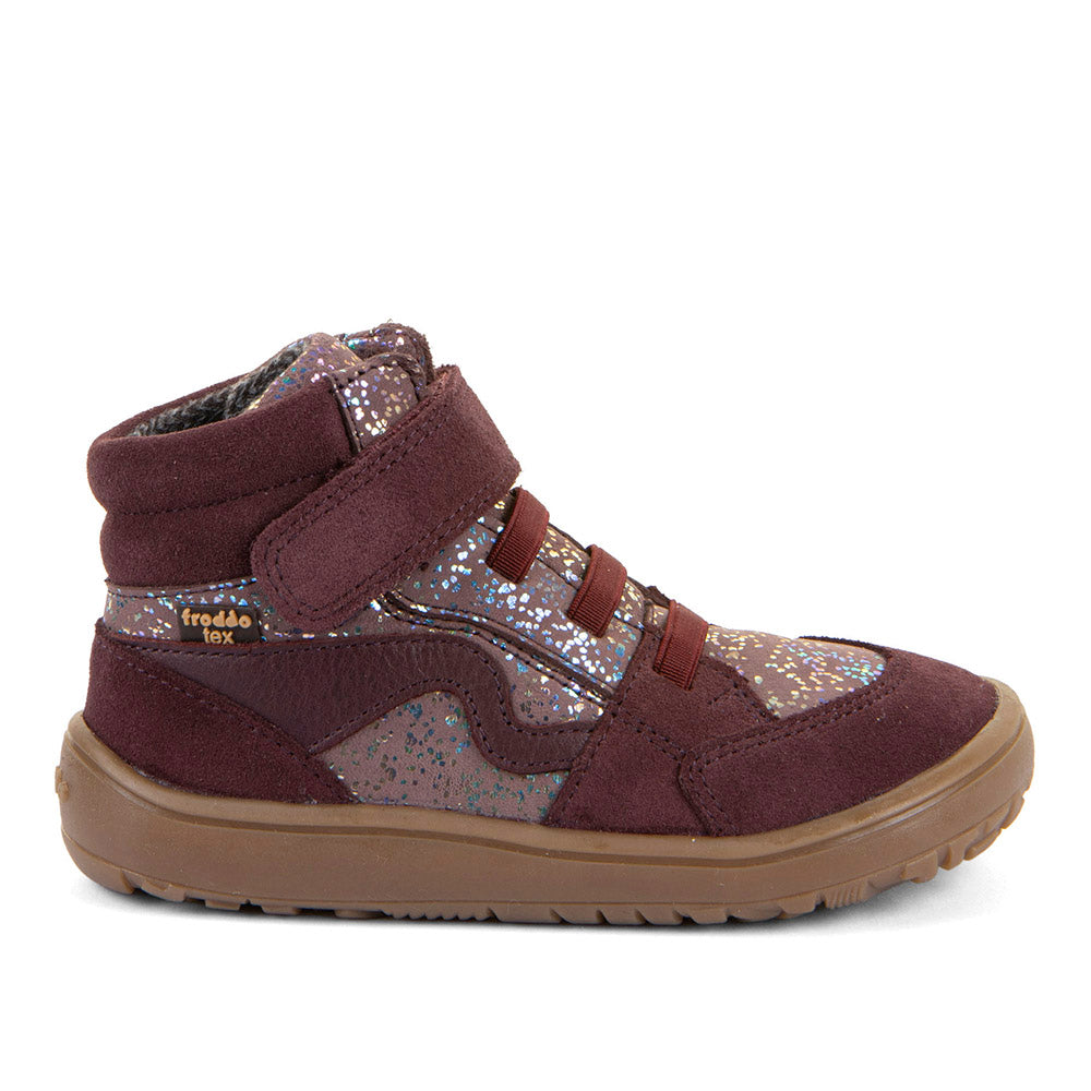 Barefoot TEX GO Waterproof Shoes – Leather in Bordeaux