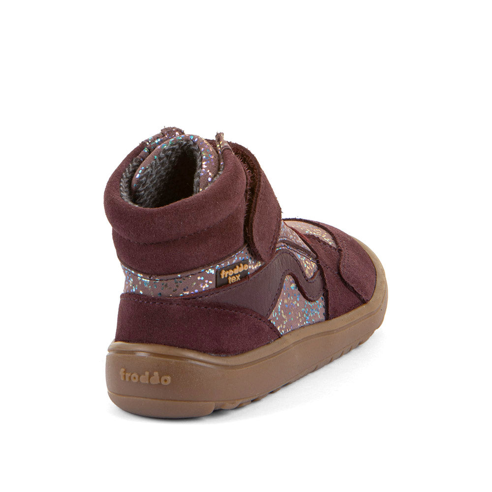 Barefoot TEX GO Waterproof Shoes – Leather in Bordeaux