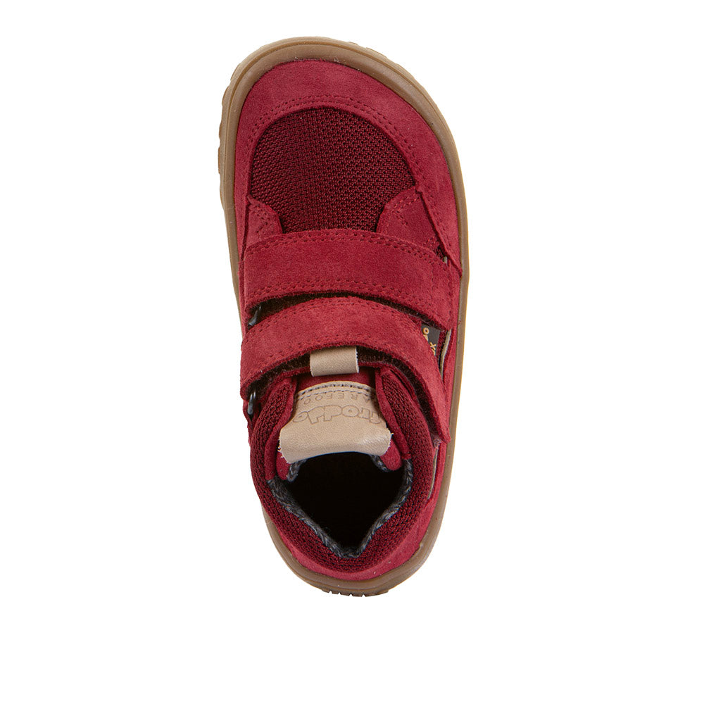 Barefoot Autumn TEX Waterproof Shoes – Leather & Mesh in Red