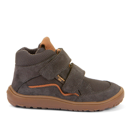 Barefoot Autumn TEX Waterproof Shoes – Leather & Mesh in Grey
