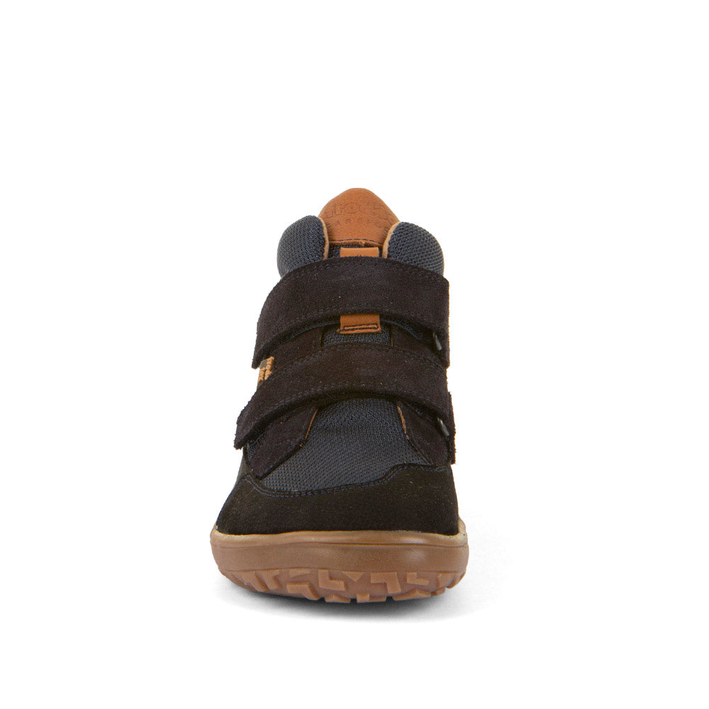 Barefoot UP TEX Autumn Waterproof Shoes – Leather & Mesh in Dark Blue