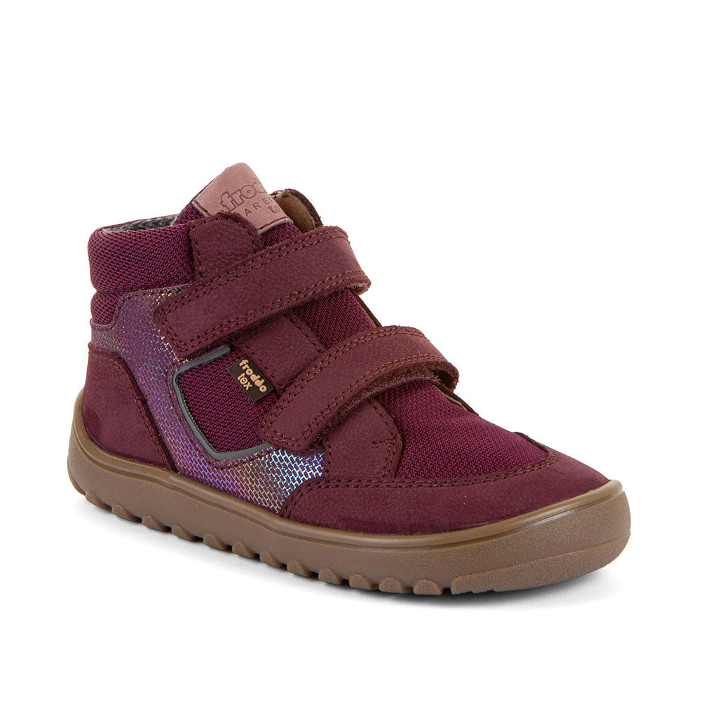 Barefoot UP HILL TEX Waterproof Shoes – Leather & Mesh in Bordeaux