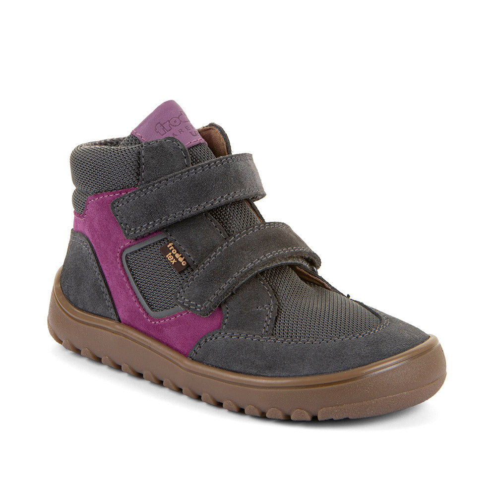 Barefoot UP HILL TEX Waterproof Shoes – Leather & Mesh in Dark Grey
