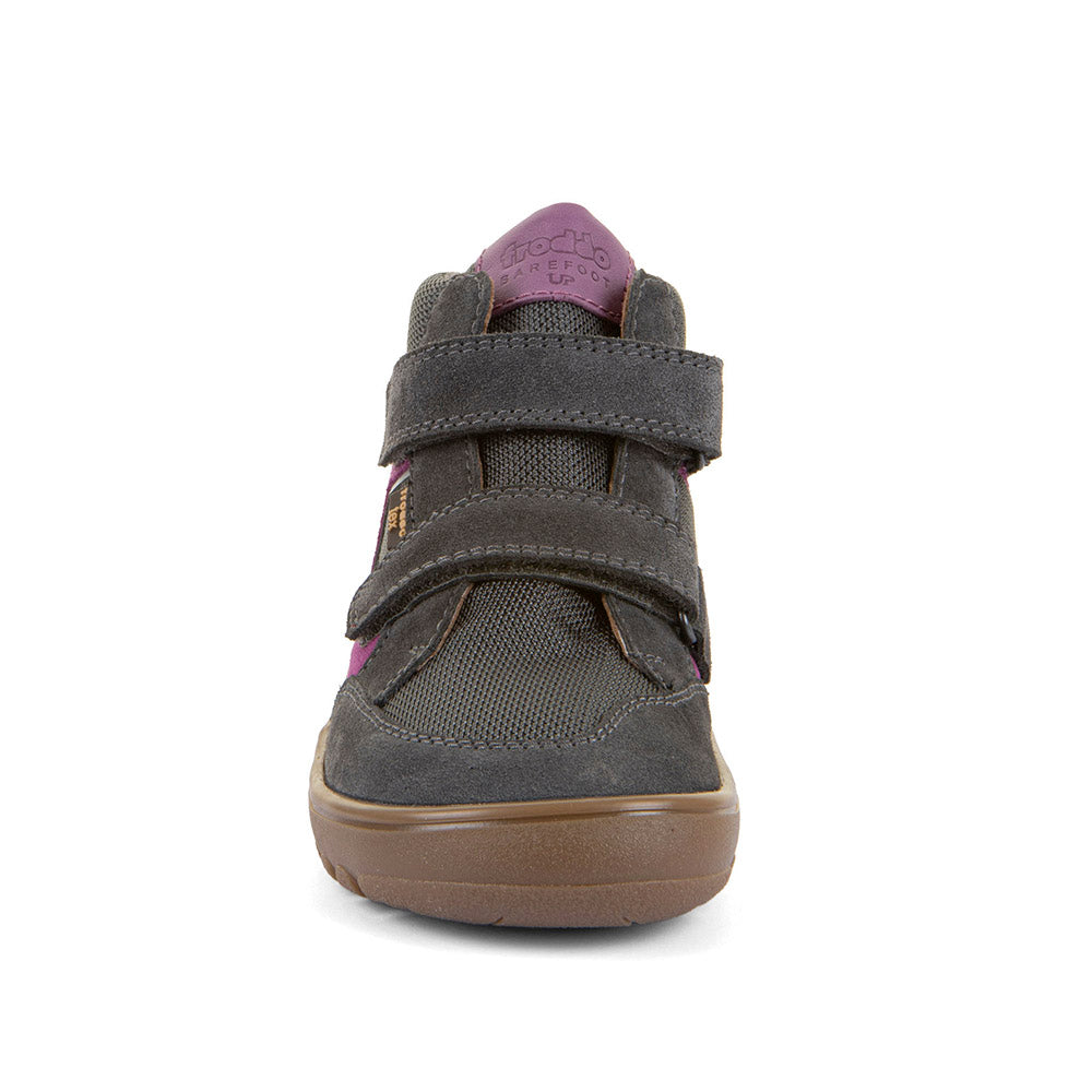 Barefoot UP HILL TEX Waterproof Shoes – Leather & Mesh in Dark Grey