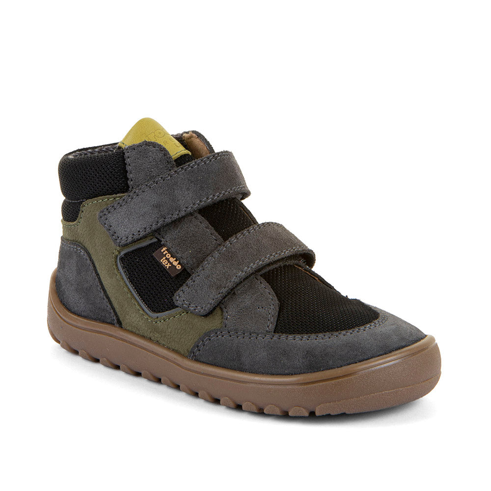 Barefoot UP HILL TEX Waterproof Shoes – Leather & Mesh in Grey/Black