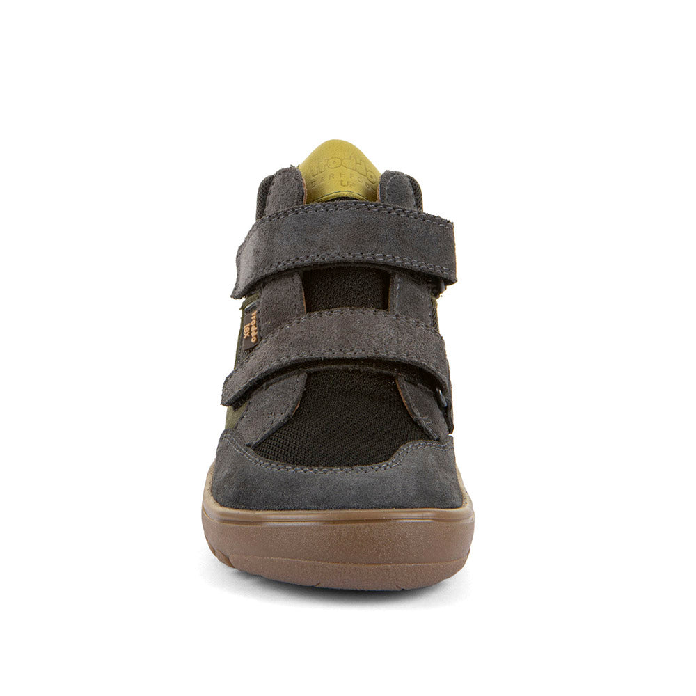 Barefoot UP HILL TEX Waterproof Shoes – Leather & Mesh in Grey/Black