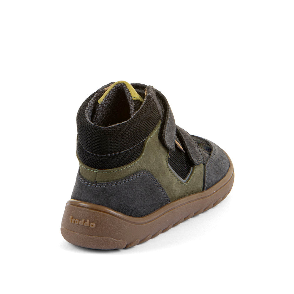 Barefoot UP HILL TEX Waterproof Shoes – Leather & Mesh in Grey/Black