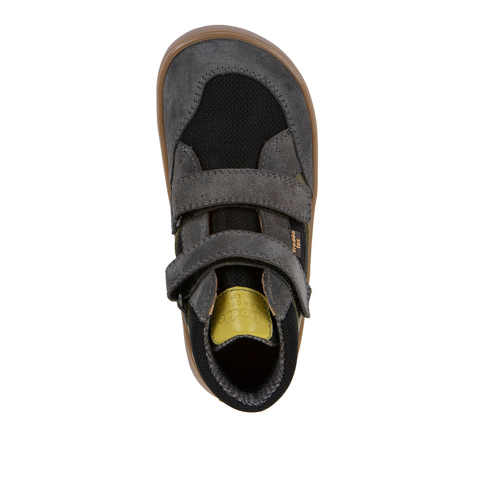 Barefoot UP HILL TEX Waterproof Shoes – Leather & Mesh in Grey/Black