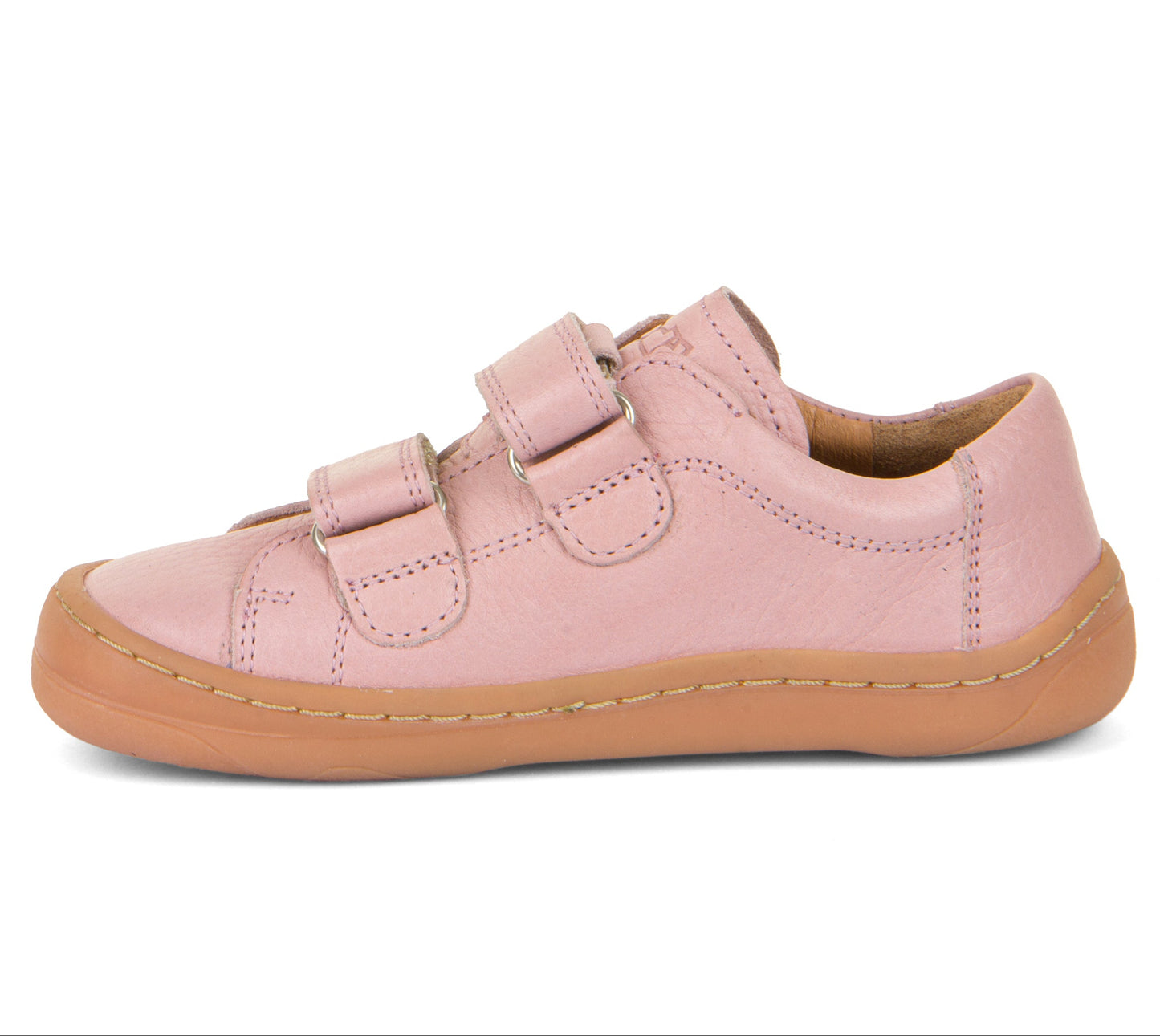 Barefoot D-Velcro Leather shoes in Pink