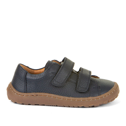 Barefoot Base Water-Repellent Leather Shoes in Dark Blue