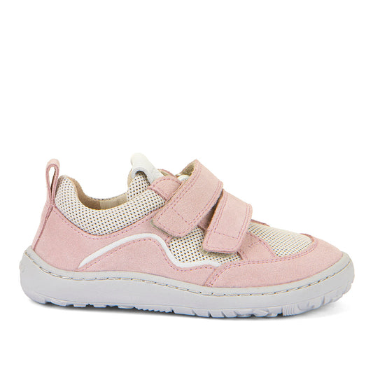 Barefoot Base Water-Repellent Leather & Mesh Sneakers in Pink