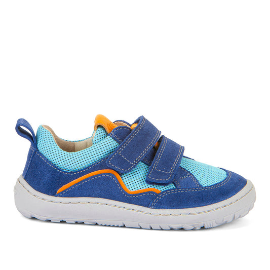 Barefoot Base Water-Repellent Leather & Mesh Sneakers in Blue Electric