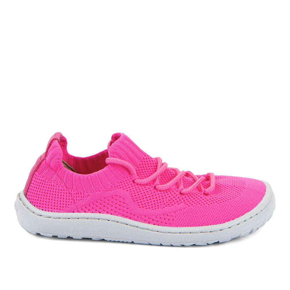 Barefoot Light Vegan Knit Sneakers in Fuxia