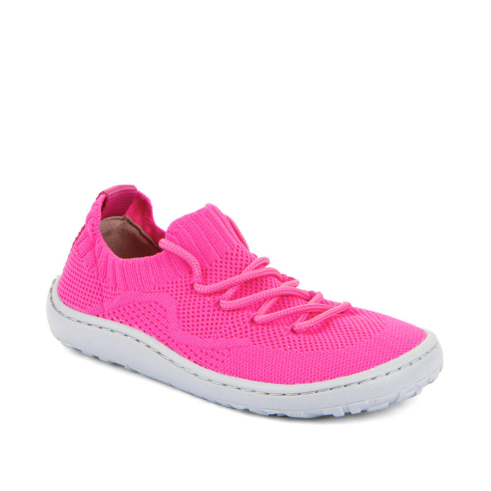 Barefoot Light Vegan Knit Sneakers in Fuxia