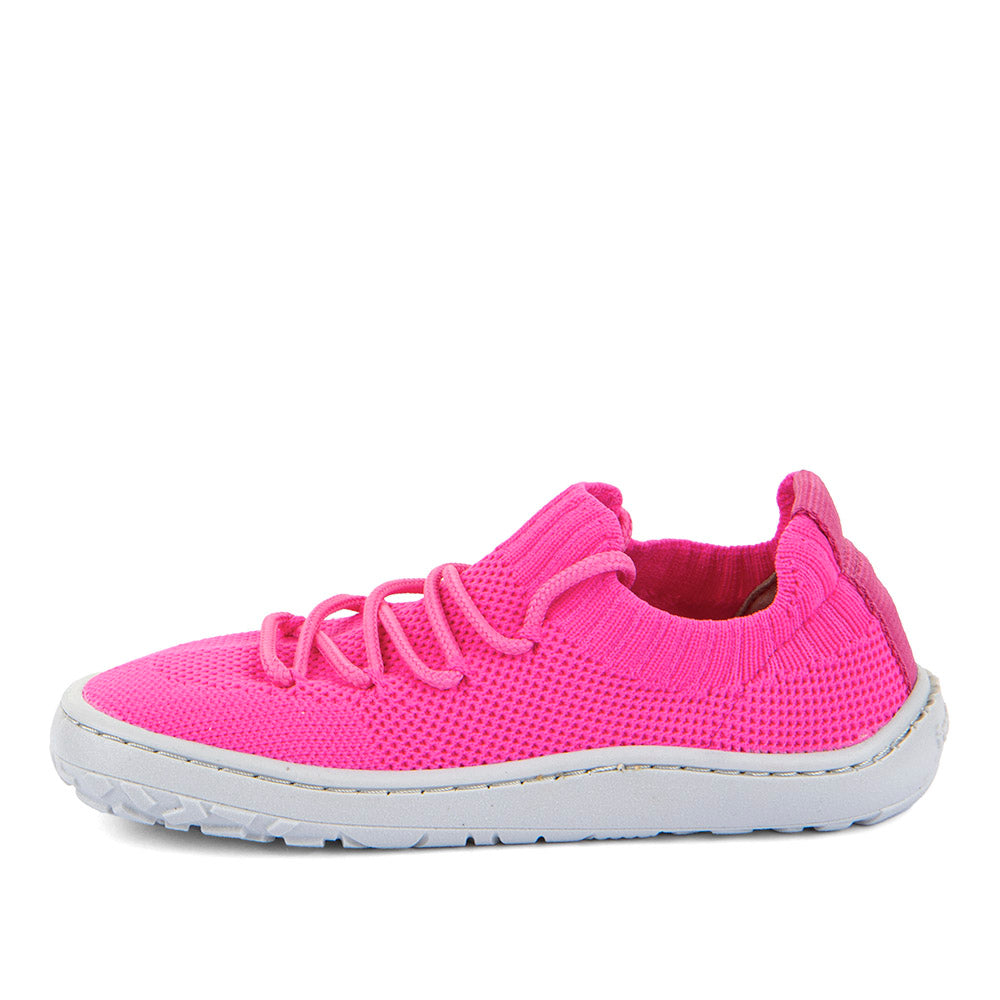 Barefoot Light Vegan Knit Sneakers in Fuxia