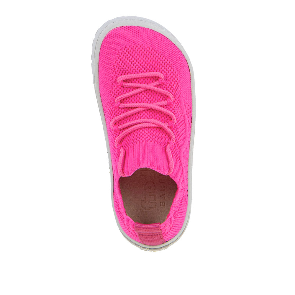Barefoot Light Vegan Knit Sneakers in Fuxia