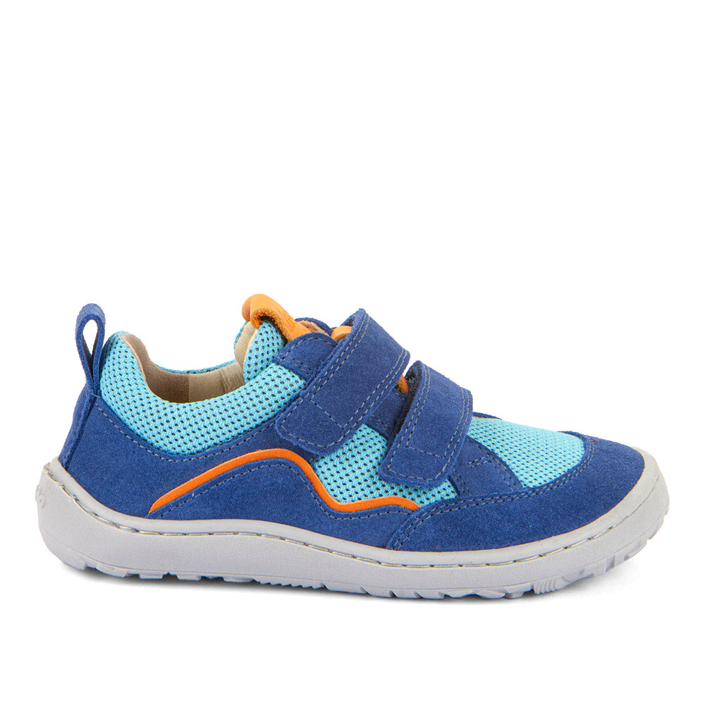 Barefoot Baze Water-Repellent Leather & Mesh Sneakers in Blue Electric