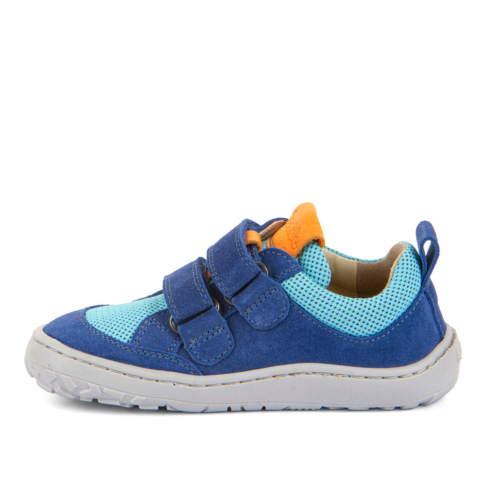 Barefoot Baze Water-Repellent Leather & Mesh Sneakers in Blue Electric
