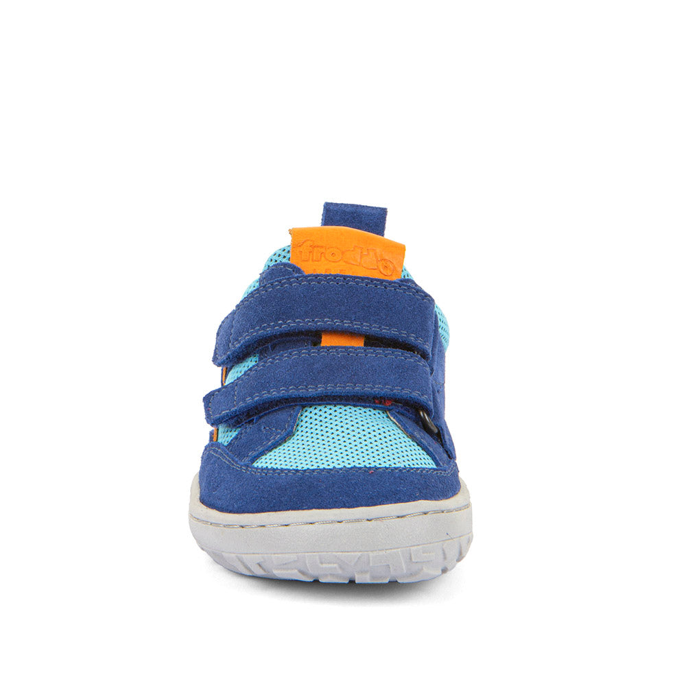 Barefoot Baze Water-Repellent Leather & Mesh Sneakers in Blue Electric