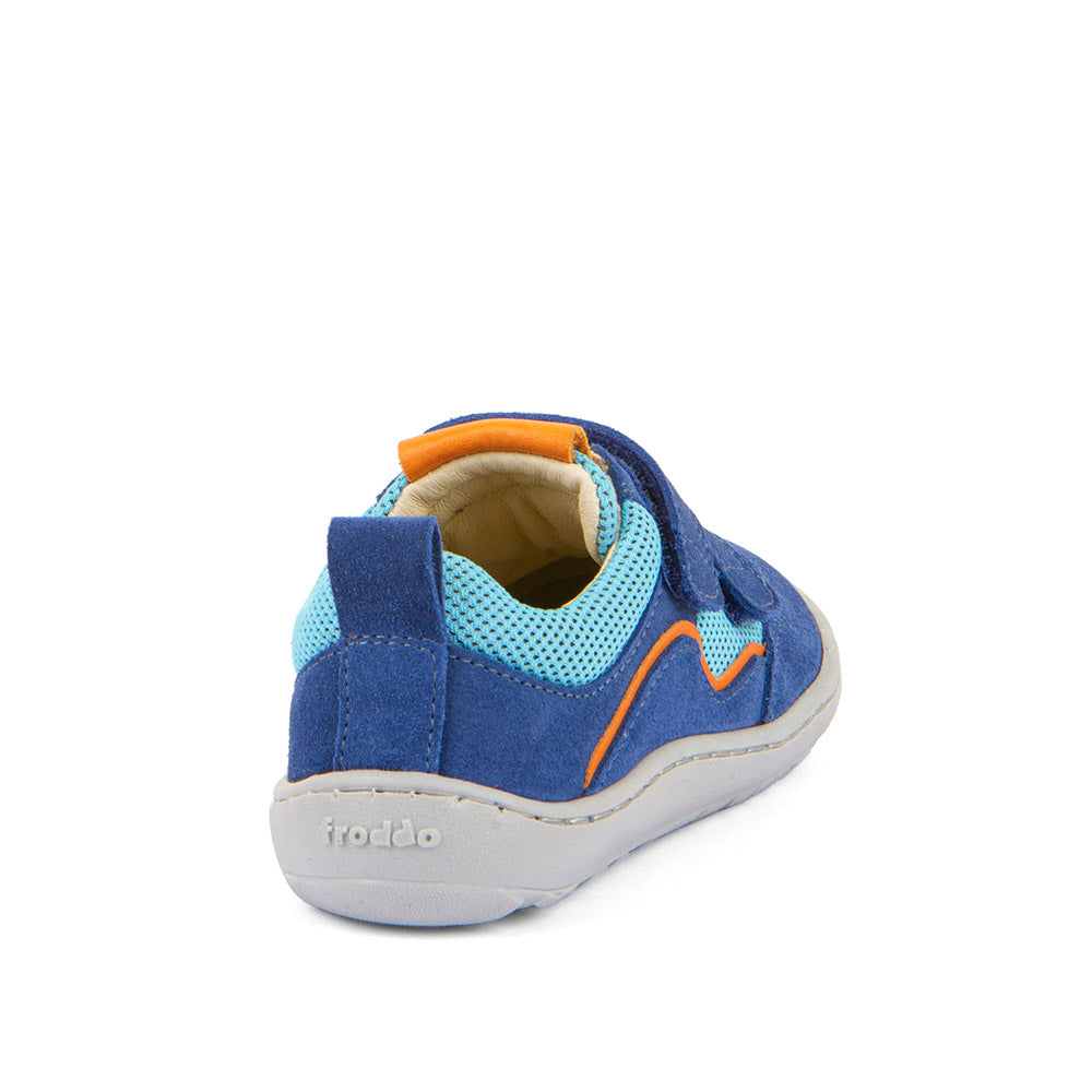 Barefoot Baze Water-Repellent Leather & Mesh Sneakers in Blue Electric