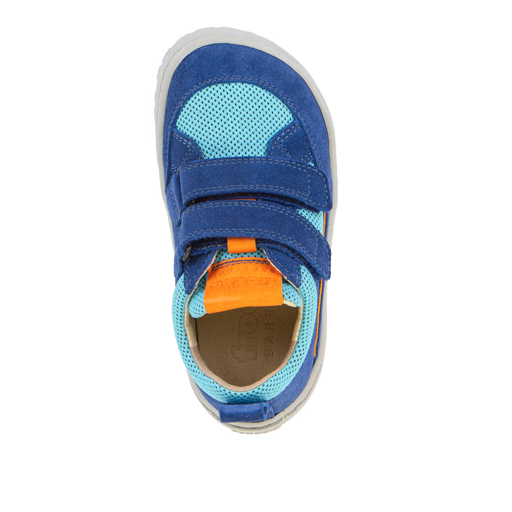 Barefoot Baze Water-Repellent Leather & Mesh Sneakers in Blue Electric
