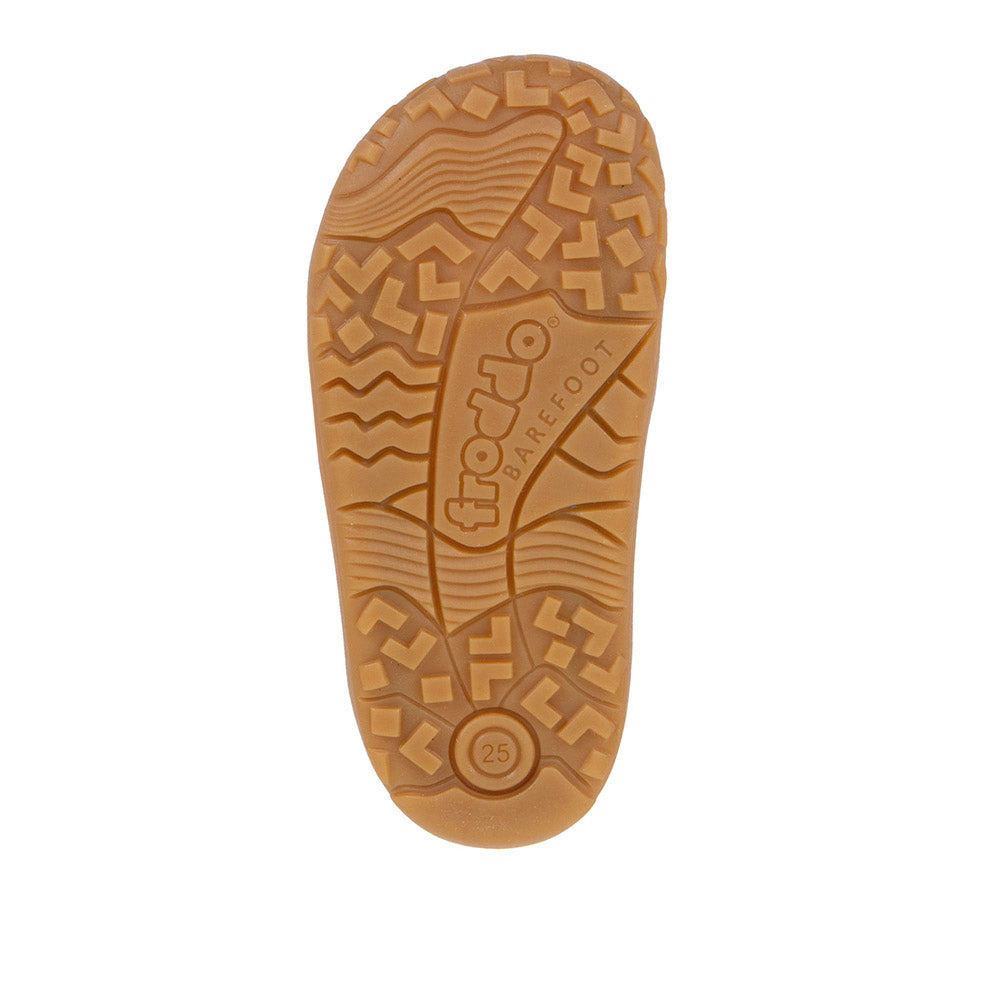 Barefoot Baze Water-Repellent Leather & Mesh Sneakers in Beige with Animal Print