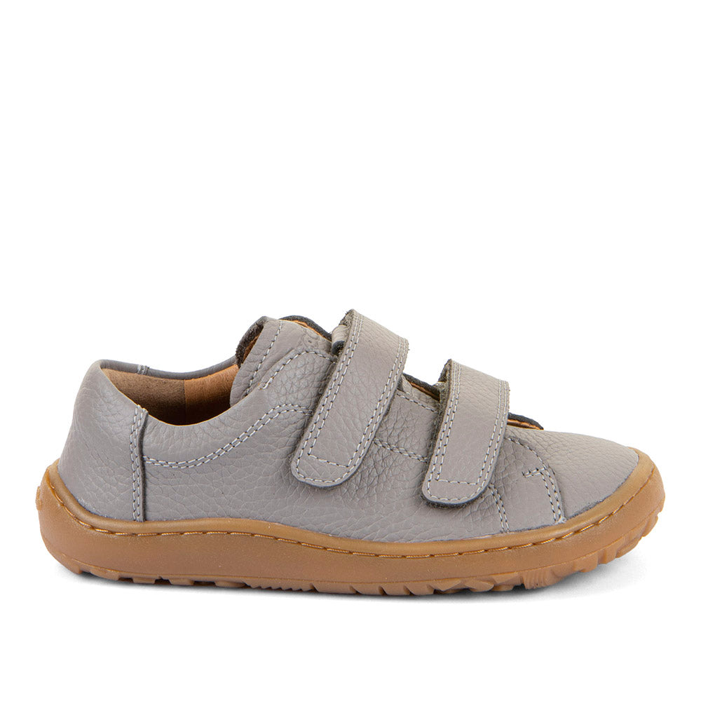 Barefoot Baze Water-Repellent Leather Shoes in Grey
