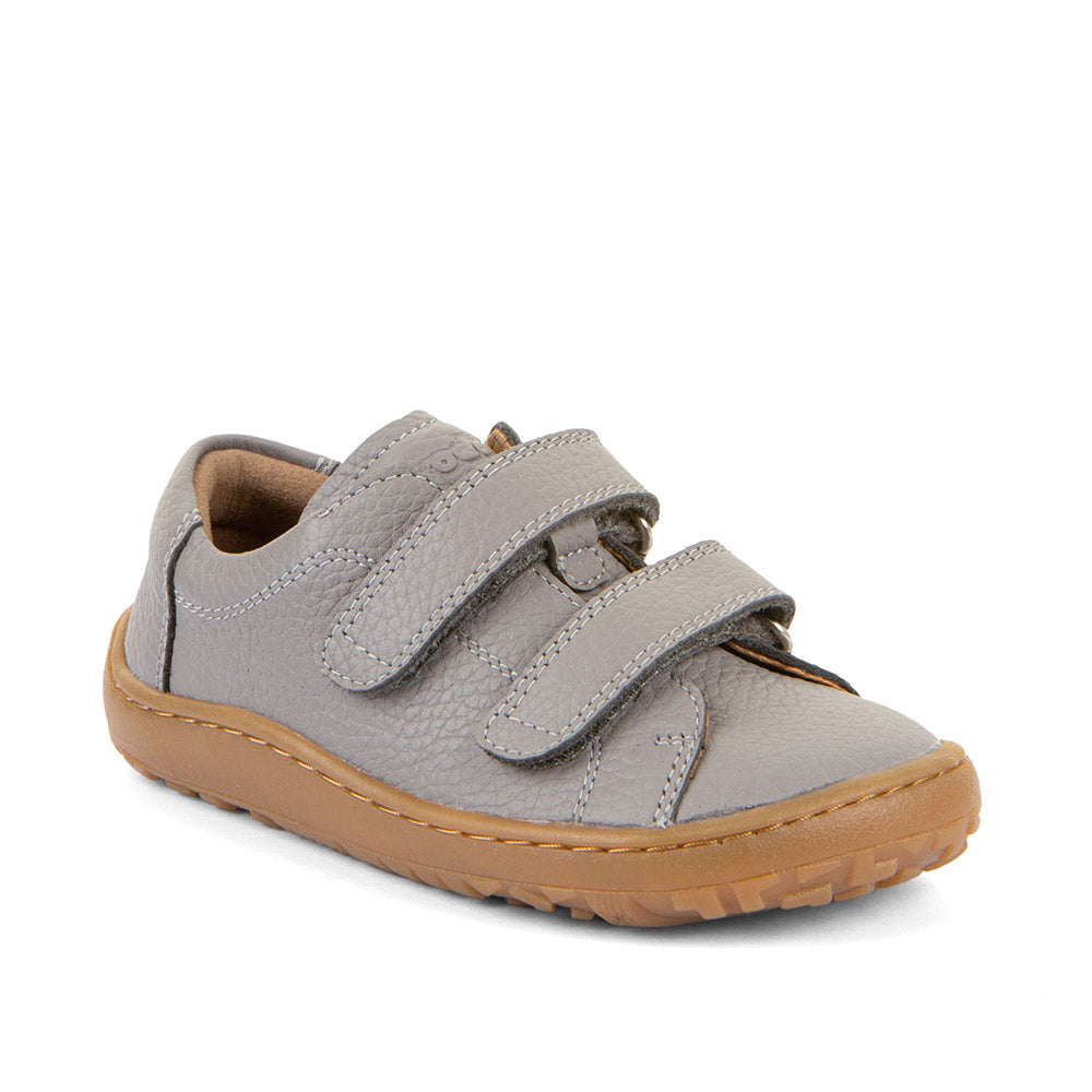 Barefoot Baze Water-Repellent Leather Shoes in Grey