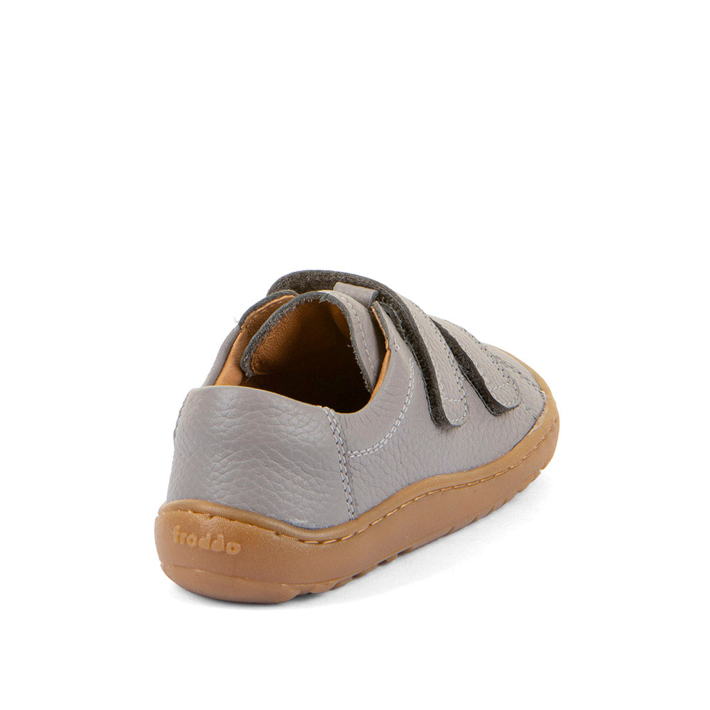 Barefoot Baze Water-Repellent Leather Shoes in Grey