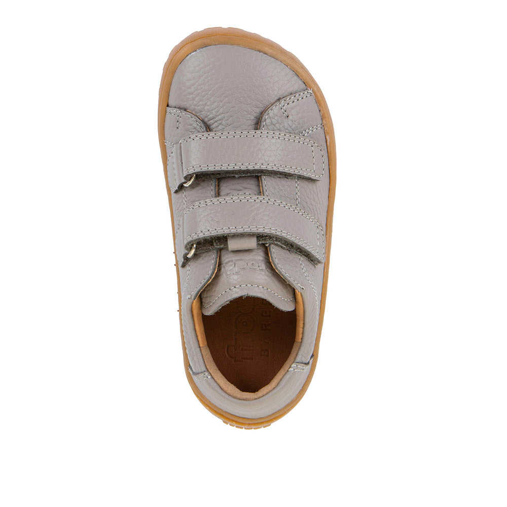 Barefoot Baze Water-Repellent Leather Shoes in Grey
