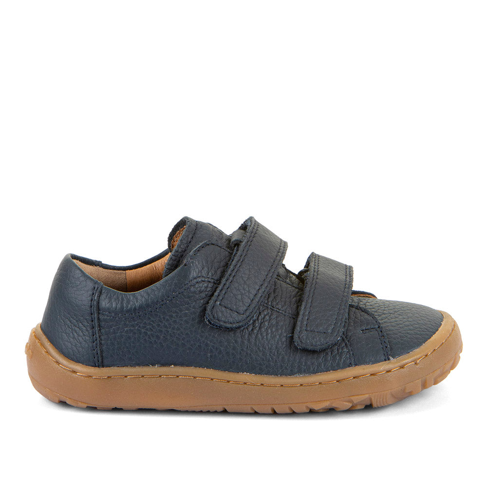 Barefoot Baze Water-Repellent Leather Shoes in Dark Blue