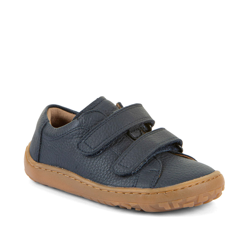 Barefoot Baze Water-Repellent Leather Shoes in Dark Blue