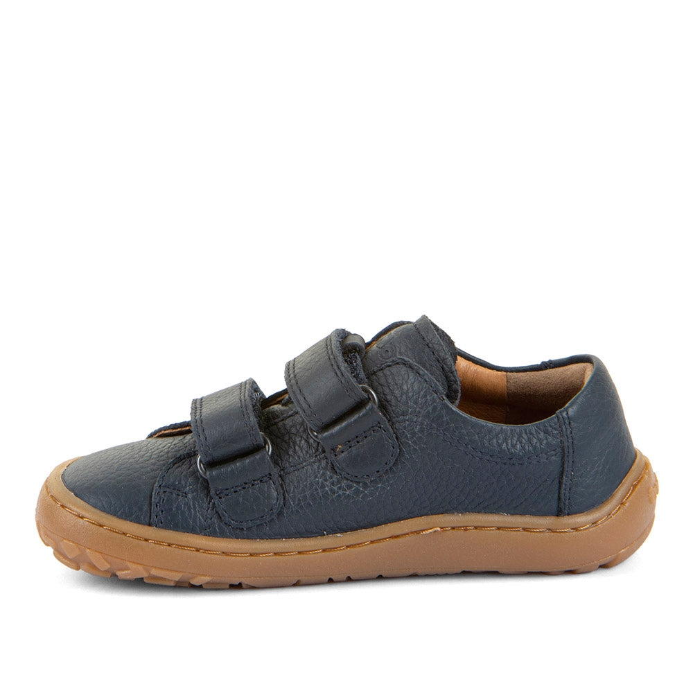 Barefoot Baze Water-Repellent Leather Shoes in Dark Blue
