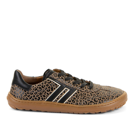 Barefoot Sneaker F-Motion in Beige+ with Animal Print